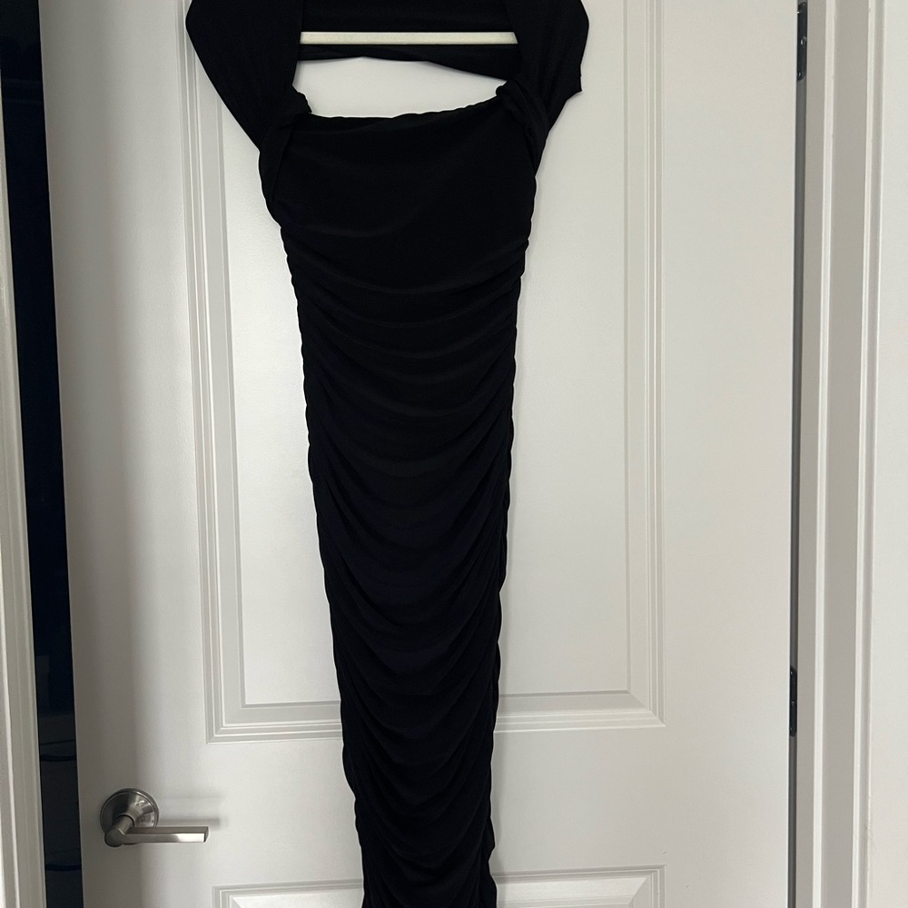 Club L London Black Midi Dress